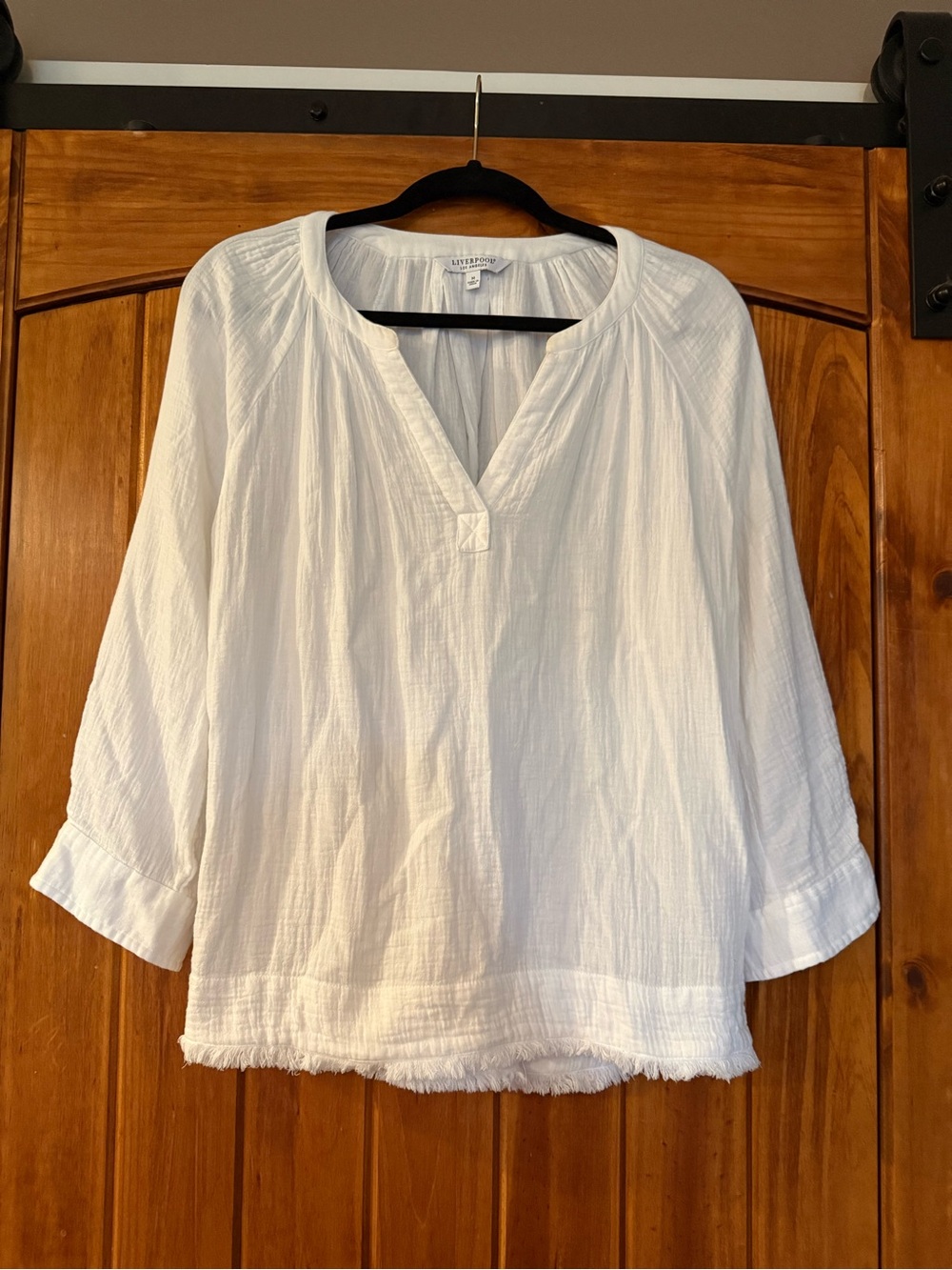 Liverpool Gauze Blouse - Raw Hem